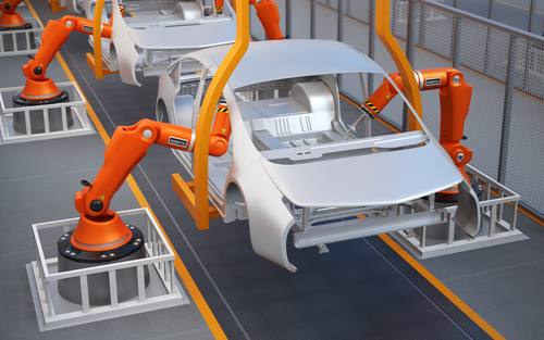 Produktion in der Automobilindustrie