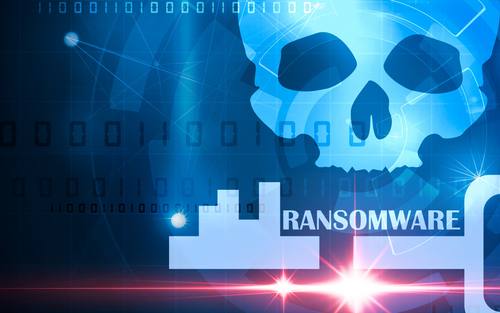 Ransomware Symbolbild: Totenkopf