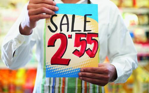 Sales-Schild