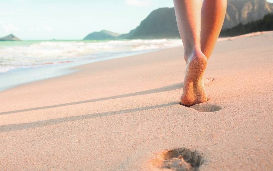 Schritte im Sand