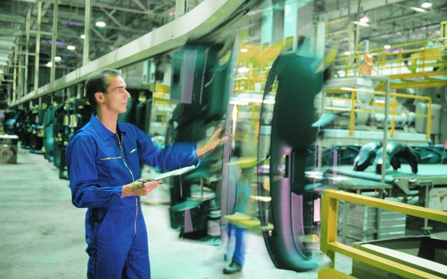 Techniker in der Fertigung