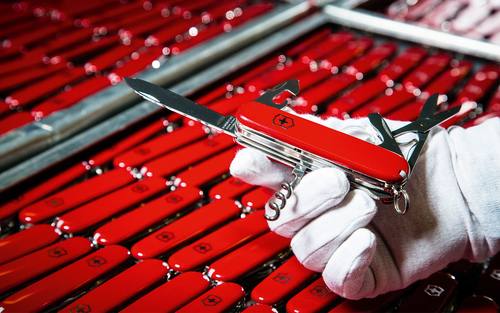 Das Kernprodukt von Victorinox sind Taschenmesser.