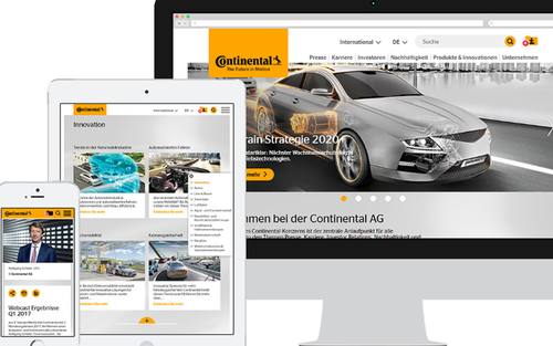 Website der Continental AG
