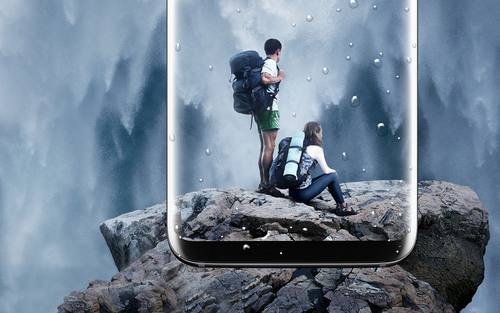 Fast randlos ist der Bildschirm des neuen Galaxy S8 von Samsung. Bildquelle: Samsung