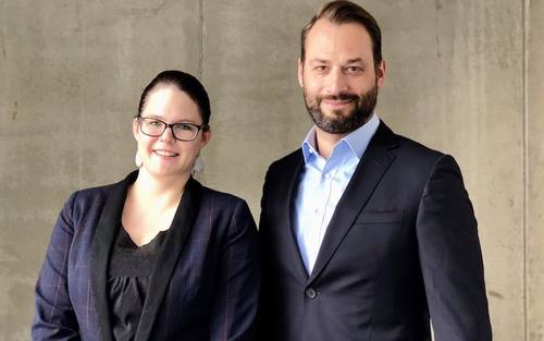 Joyce Studier und Vendosoft-Geschäftsführer Björn Orth.