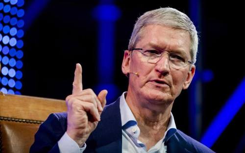 Apple-Chef Tim Cook Foto: Robin Van Lonkhuijsen