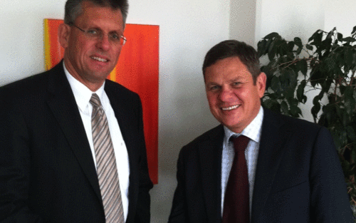 Andreas Lange (IDL, links) und Stefan Famulla, K+H Software