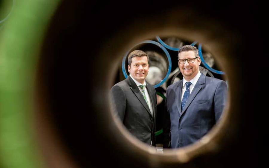 Dr. Marcus Schubbe (li.), Geschäftsführer bei Hoberg & Driesch, und Jan Pätzold, Leiter Controlling & IT