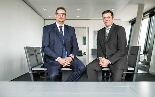 Dr. Marcus Schubbe (re.), Geschäftsführer bei Hoberg & Driesch, und Jan Pätzold, Leiter Controlling & IT