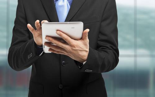 Tablet-Arbeit