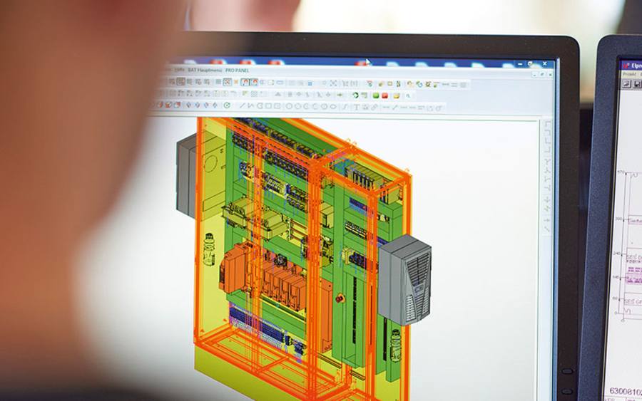 Bei der Aufbauplanung verwenden die Spezialisten bei Blumenbecker das 3D-Engineering-Tool „Eplan Pro Panel“.