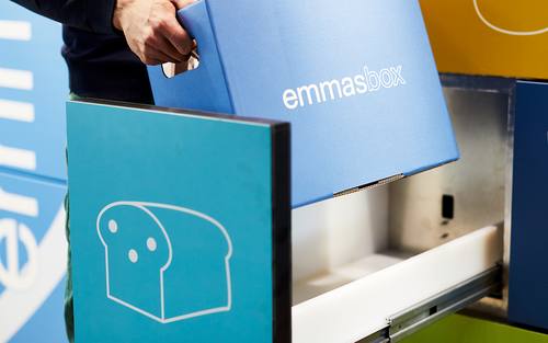 Mit der gekühlten Abholstation „Emmasbox“ sind Lebensmittel rund um die Uhr verfügbar.
