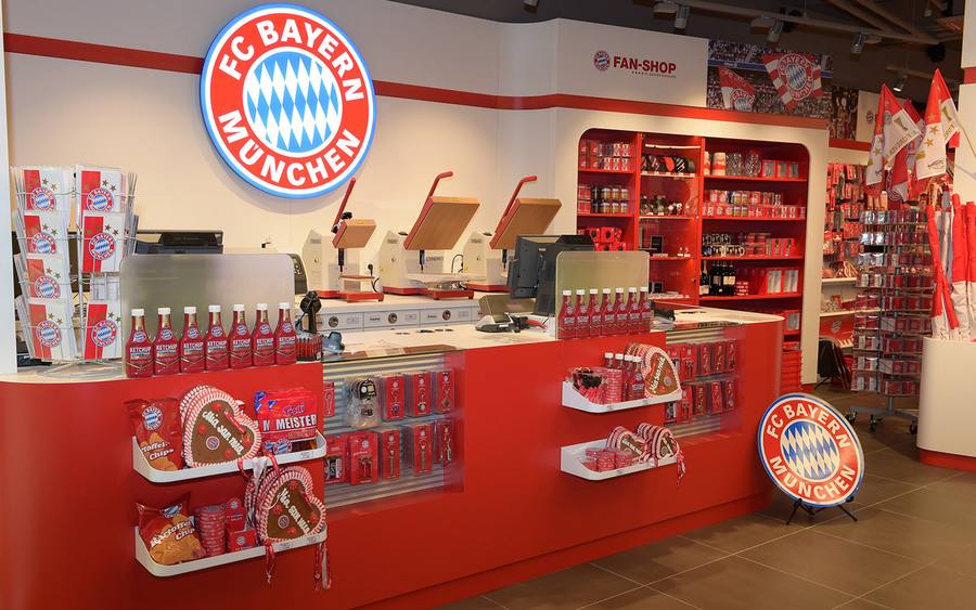 Fanshop des FC Bayern München
