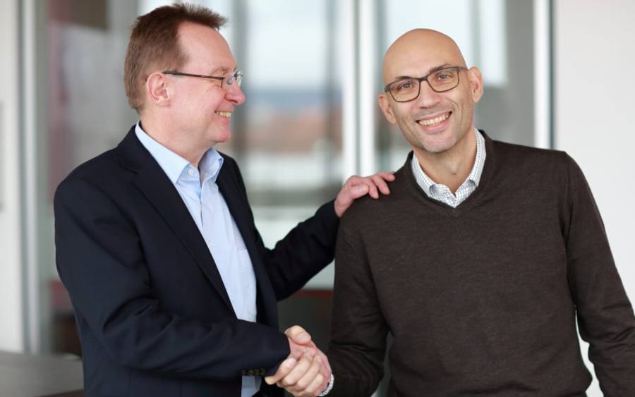 Der ehemalige CEO Werner Strub (links) und sein Nachfolger Baris Ergun