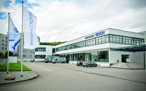 Firmensitz von Beschläge Koch im Gewerbegebiet Freiburg-Hochdorf