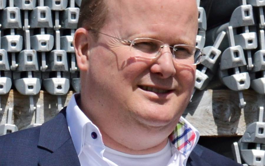 Ulrich Lawory, Geschäftsführer von Altrad Plettac Assco am Standort Großräschen.