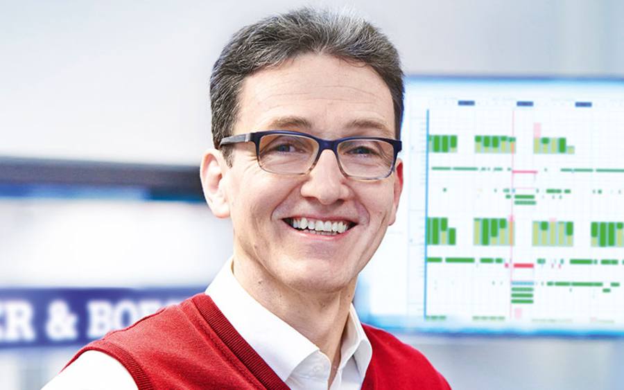 Andreas Bauer, Produktionsleiter bei  der Maschinenfabrik Haver & Boecker