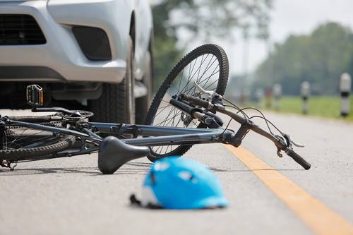 Autounfall mit Fahrrad