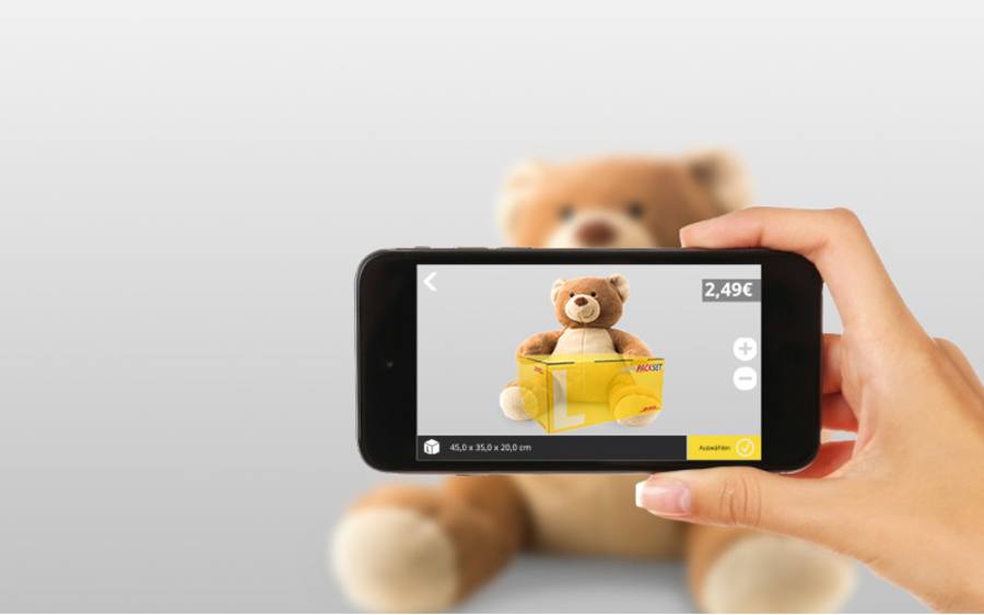 Augmented-Reality-Technologie in DHL-App