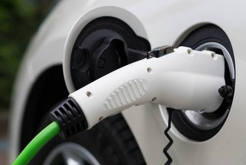 Ladeanschluss bei einem Elektroauto
