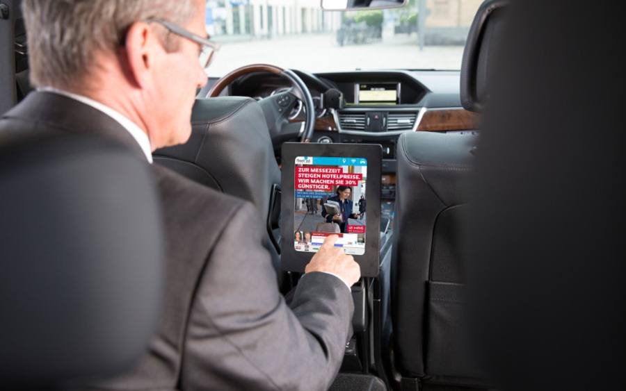 Taxiwerbung von Fleet Ad