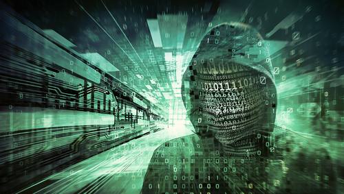Hacker im Datenstrom