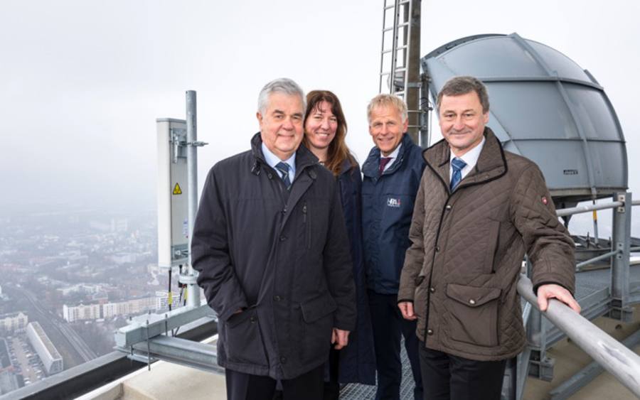 5G-Projektteam im Hamburger Hafen
