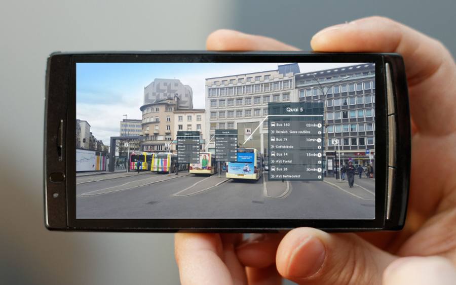 Abfahrtszeiten per Augmented Reality