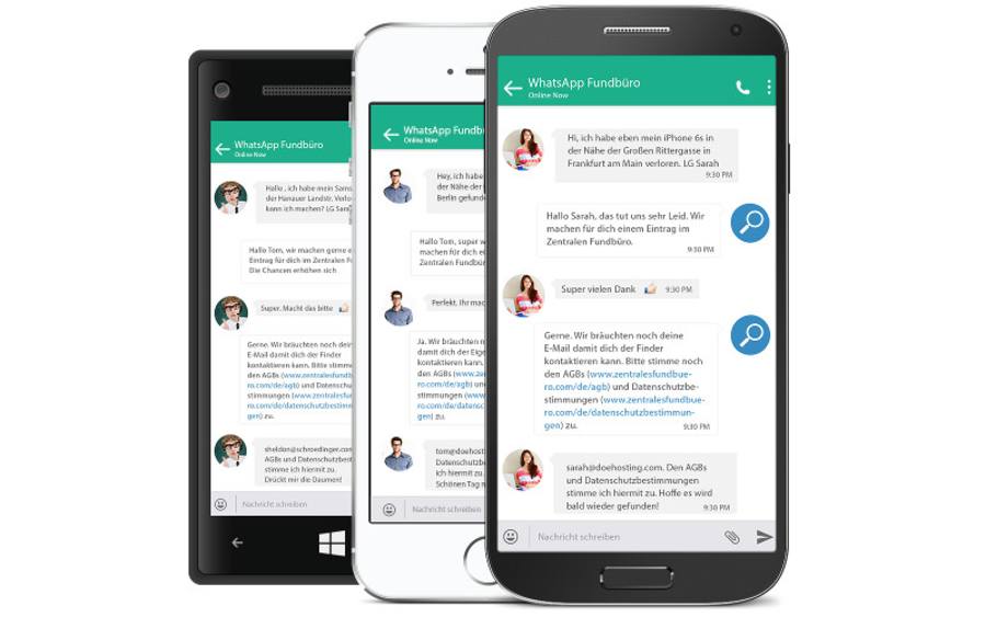 Whatsapp-Chat Online-Fundbüro