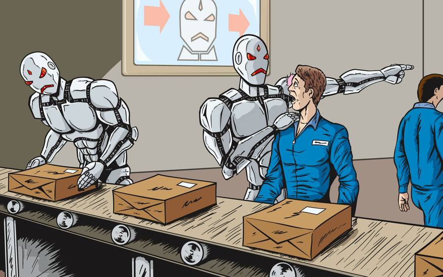 Roboter am Fließband