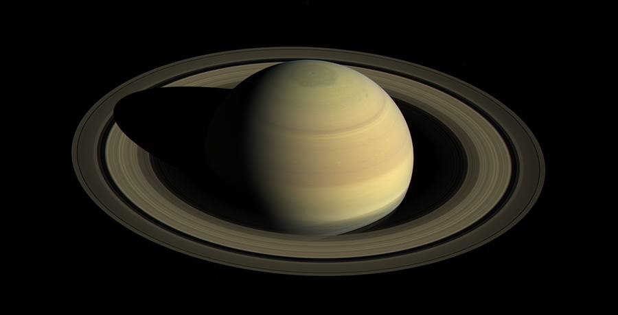Der Saturn mit seinen Ringen