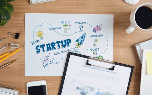 Start-up Schreibtisch