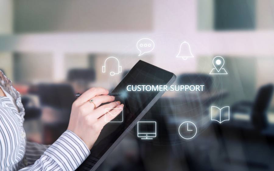 Customer Support per Tablet