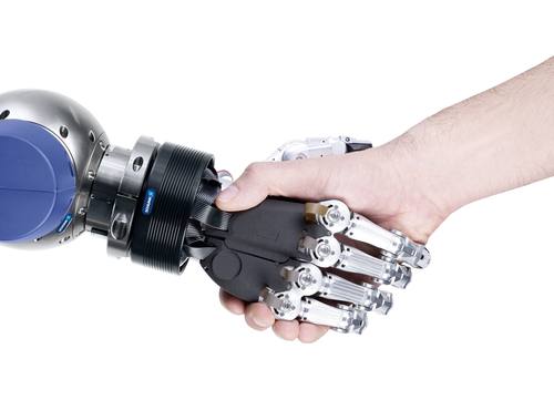 Roboterhand mit fünf Fingern von Schunk