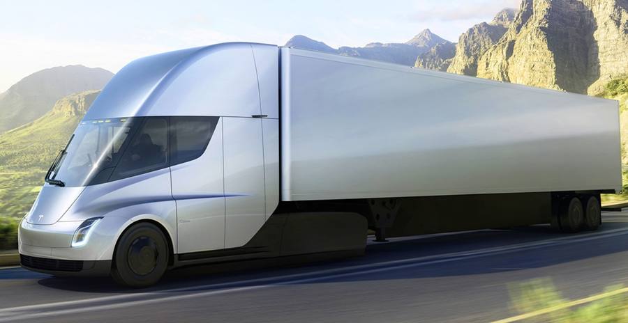 Der Tesla-Semitruck fährt elektrisch