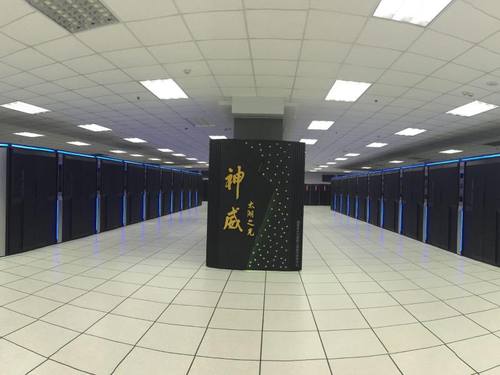 Der «Sunway TaihuLight» am nationalen Supercomputing Center im chinesischen Wuxi. Foto: National Supercomputing Center