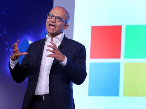 Microsoft-Chef Satya Nadella treibt die digitale Transformation des Unternehmens voran. Foto: Rajat Gupta