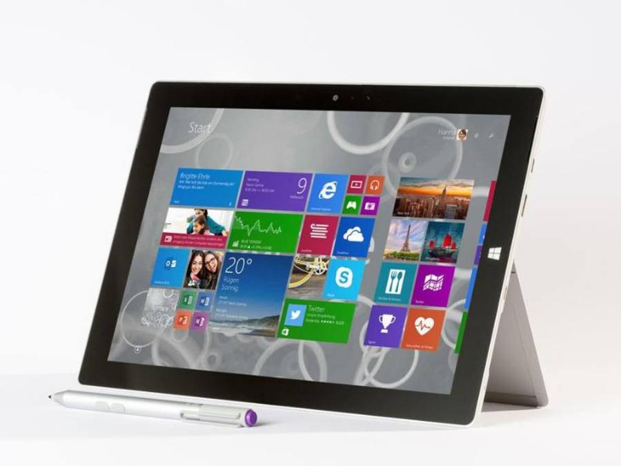 Tablet-Computer Surface 3 von Microsoft: Aktuell benutzen nach Angaben des Bitkom 41 Prozent der Bundesbürger ab 14 Jahren einen Tablet Computer, vor zwei Jahren lag der Anteil noch bei 28 Prozent. Foto: Microsoft Corporation/dpa
