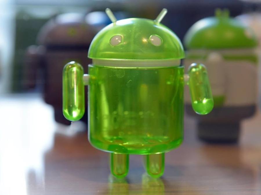 Der stilisierte Android-Roboter von Google: Schaut man sich die aktuellen Absatzzahlen der unterschiedlichen Smartphone-Systeme an, kann man klar erkennen, wie sehr Android sich am Markt durchgesetzt hat. Foto: Britta Pedersen