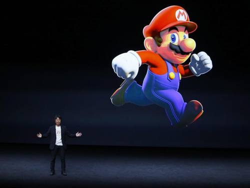 Nintendo-Entwickler Shigeru Miyamoto bei der Veranstaltung in San Francisco. Foto: Monica Davey