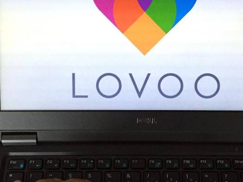 Das Logo des Dresdner Dating-Dienstes Lovoo. Foto: Monika Skolimowska
