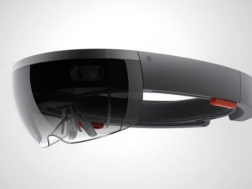 Die von Microsoft entwickelte Computer-Brille «HoloLens», die virtuelle Welten in eine reale Umgebung einblenden können soll, kommt auf den europäischen Markt. Foto: Microsoft