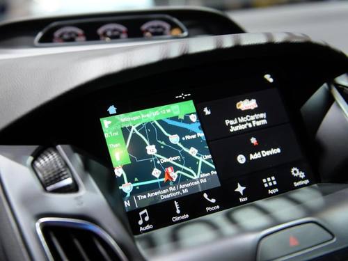 Infotainment-System mit Navigation auf der CES 2015. Diese Version lief mit der Technologie von Blackberry (QNX). Foto: Britta Pedersen
