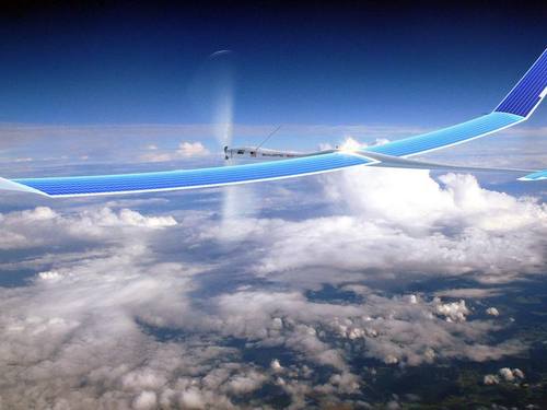 Solarbetriebene Titan Aerospace Drohne: Die Google-Mutter Alphabet hat den Plan aufgegeben, große Drohnen zur Internet-Versorgung einzusetzen. Foto. Titan Aerospace/Google Foto: Titan Aerospace/Google/Handout
