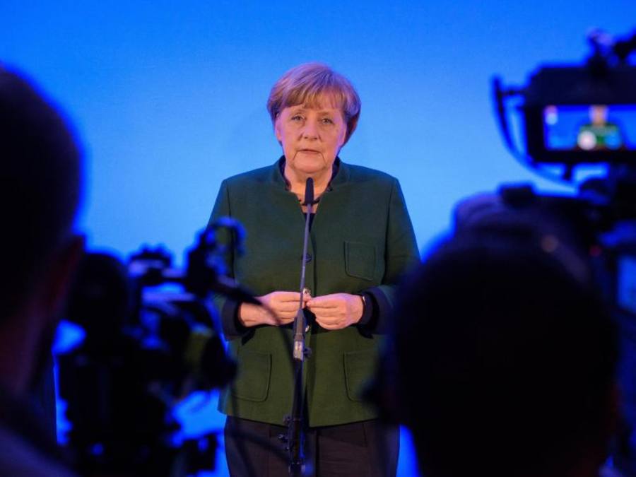 Merkel: «Das Zwischenziel für 2018 heißt, jeden Haushalt mit 50 Megabit pro Sekunde anzubinden.» Foto: Oliver Dietze