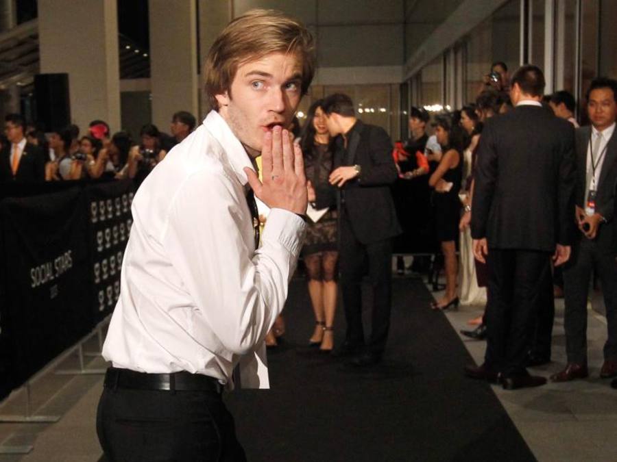 Der schwedische Kommentator für Videospiele, der Youtube-Star Felix Kjellberg. Foto: Stephen Morrison