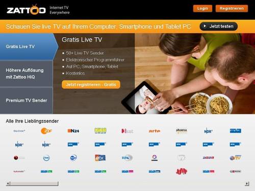 Der Streaming-Anbieter Zattoo rechnet nach der Umstellung auf DVB-T2 mit vielen Neukunden. Foto: Zattoo