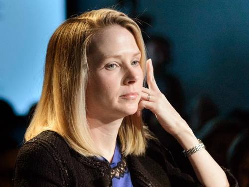 Marissa Mayer ist CEO des Internetunternehmens Yahoo. Foto: Laurent Gillieron