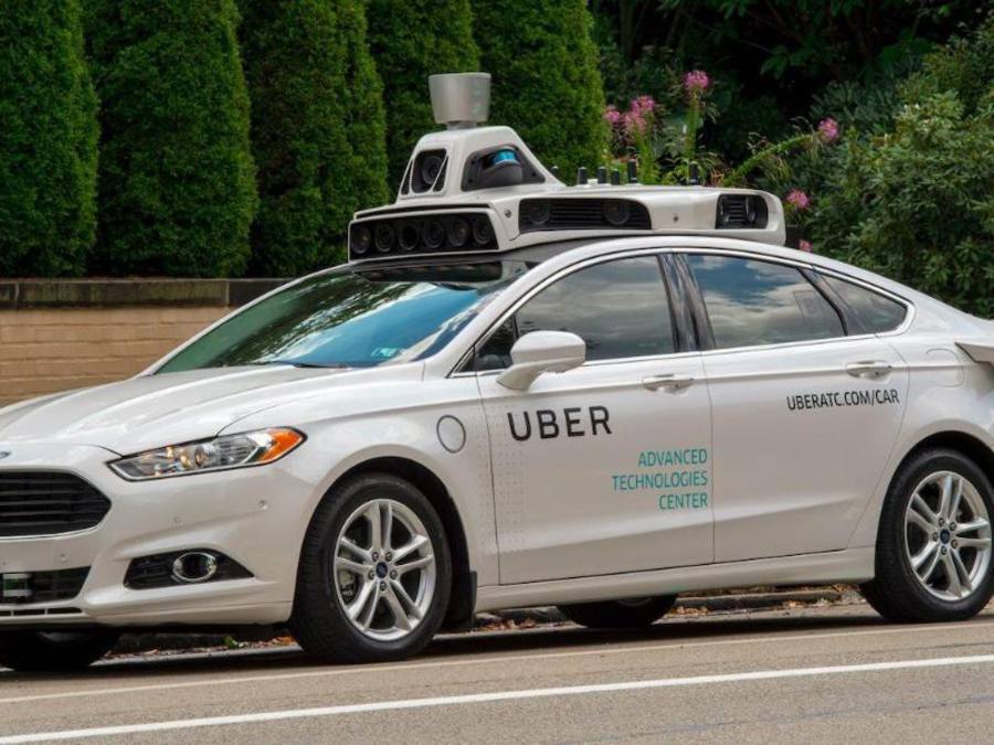 Ein selbstfahrendes Uber-Fahrzeug in Pittsburgh, Pennsylvania, USA. Foto: Uber/UBER/dpa