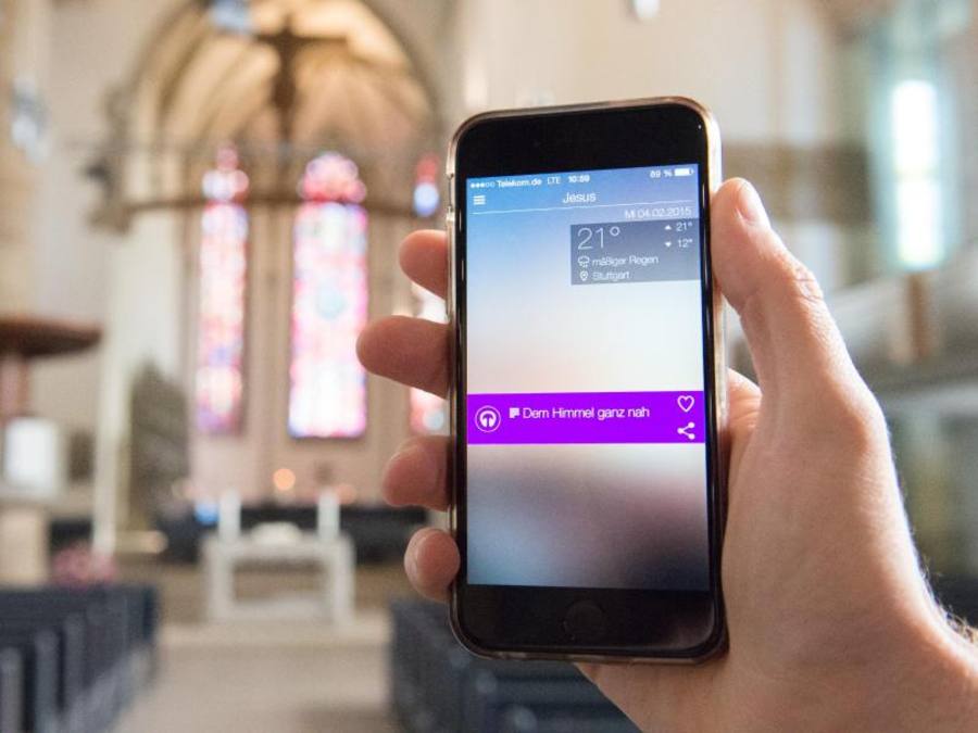 Die «AndachtsApp» der Evangelischen Landeskirche in Württemberg. Foto: Kim Zickenheiner